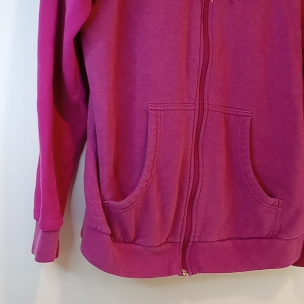 Vintage Y2K Nike Full Zip Hoodie Sweatshirt Women's Sz XL Pink EUC NICE! - Picture 4 of 16